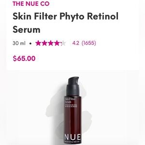Skin Filter Phyto Retinol Serum THE NUE CO All in 1 Phyto-Retinol AHA HA